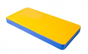 Мат гимнастический 1х0,5х0,08м цв. синий-желтый в Тавде - tavda.ok-mebel.com | фото