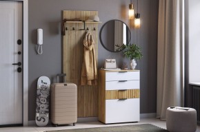 МЕБЕЛЬСОН К3 Прихожая (белое дерево) в Тавде - tavda.ok-mebel.com | фото