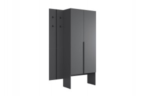 МЕРСИ Прихожая (модульная) графит в Тавде - tavda.ok-mebel.com | фото 6