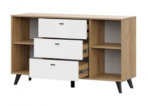 МИЛАН Спальня (Дуб Золотой/Белый матовый) в Тавде - tavda.ok-mebel.com | фото 15