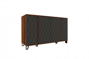 Модульная Спальня Римини (МДФ графит софт) в Тавде - tavda.ok-mebel.com | фото 2