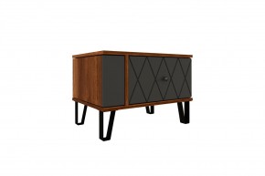 Модульная Спальня Римини (МДФ графит софт) в Тавде - tavda.ok-mebel.com | фото 5
