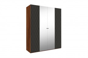 Модульная Спальня Римини (МДФ графит софт) в Тавде - tavda.ok-mebel.com | фото 7