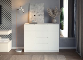 МОРИ МК 1200.4 Комод (белый) в Тавде - tavda.ok-mebel.com | фото 3
