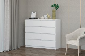 МС "Хилтон" Комод №3 1200 (8 ящ.) белый текстурный в Тавде - tavda.ok-mebel.com | фото