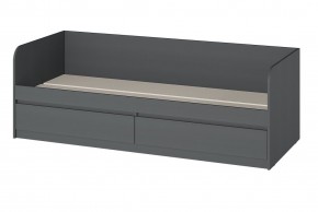 МС "Хилтон" Кровать 0,8 (графит) в Тавде - tavda.ok-mebel.com | фото 3