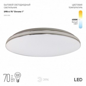 Накладной светильник Эра Классик SPB-6-70 Chrome1 в Тавде - tavda.ok-mebel.com | фото 2
