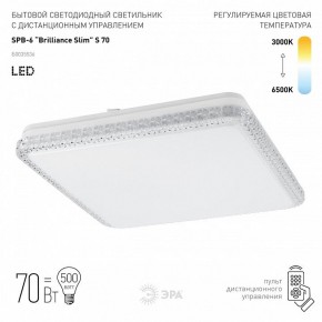 Накладной светильник Эра Классик SPB-6 Brilliance Slim S 70 в Тавде - tavda.ok-mebel.com | фото 2