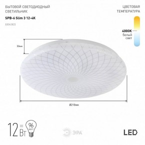 Накладной светильник Эра Slim SPB-6 Slim 3 12-4K в Тавде - tavda.ok-mebel.com | фото 2