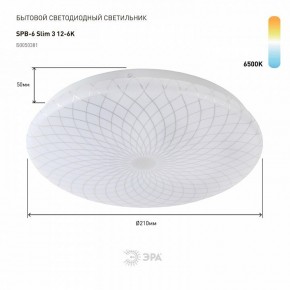Накладной светильник Эра Slim SPB-6 Slim 3 12-6K в Тавде - tavda.ok-mebel.com | фото 2