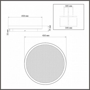 Накладной светильник Sonex Shimmers 7736/60L в Тавде - tavda.ok-mebel.com | фото 8