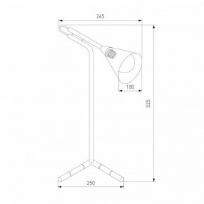 Настольная лампа декоративная Eurosvet Enigma 01186/1 черный в Тавде - tavda.ok-mebel.com | фото 3