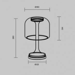 Настольная лампа декоративная Maytoni Spirito MOD286TL-L8G3K в Тавде - tavda.ok-mebel.com | фото 4