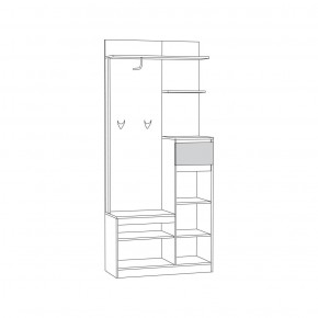 Ника прихожая (модульная) в Тавде - tavda.ok-mebel.com | фото 8