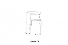 НИКОЛЬ 25 Шкаф 5-ти створчатый в Тавде - tavda.ok-mebel.com | фото 7