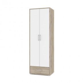 ОЛИВИЯ О22 Шкаф 2-х дверный (дуб серый/белый) в Тавде - tavda.ok-mebel.com | фото