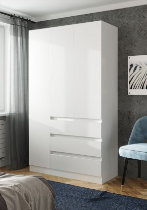 ПАРУС Шкаф 3-х ств. 1200 (белый) в Тавде - tavda.ok-mebel.com | фото