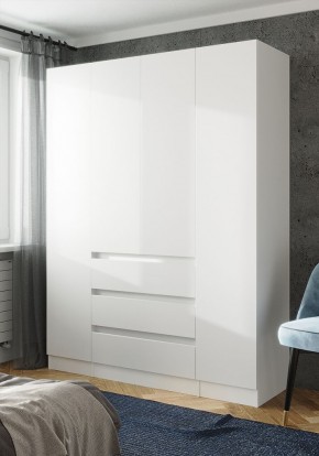 ПАРУС Шкаф 4-х ств. 1600 (белый) в Тавде - tavda.ok-mebel.com | фото