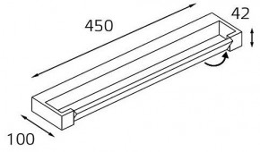 Подсветка для зеркала Italline IT01-1068/45 IT01-1068/45 black в Тавде - tavda.ok-mebel.com | фото 2