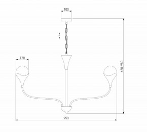 Подвесная люстра Eurosvet Calyx 60169/8 никель в Тавде - tavda.ok-mebel.com | фото 3