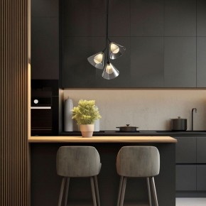 Подвесная люстра Eurosvet Enigma 70161/3 черный в Тавде - tavda.ok-mebel.com | фото 3