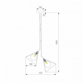 Подвесная люстра Eurosvet Enigma 70161/3 черный в Тавде - tavda.ok-mebel.com | фото 4