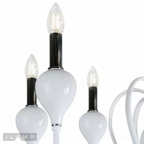 Подвесная люстра iLamp Lady 88003-8 WH в Тавде - tavda.ok-mebel.com | фото 3