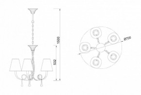 Подвесная люстра Mantra Paola 6206 в Тавде - tavda.ok-mebel.com | фото 6