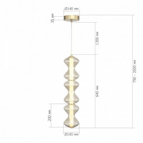 Подвесная люстра ST-Luce SPINE SL6136.213.01 в Тавде - tavda.ok-mebel.com | фото 4