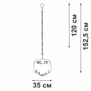 Подвесная люстра Vitaluce V53570 V53570-8/7 в Тавде - tavda.ok-mebel.com | фото 4
