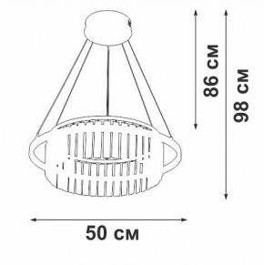 Подвесная люстра Vitaluce V54010 V54010-0/1S в Тавде - tavda.ok-mebel.com | фото 6