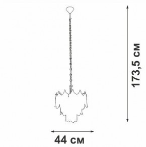 Подвесная люстра Vitaluce V58120 V58120-8/5 в Тавде - tavda.ok-mebel.com | фото 3