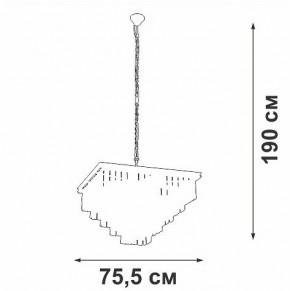 Подвесная люстра Vitaluce V5818 V5818-8/13 в Тавде - tavda.ok-mebel.com | фото 5