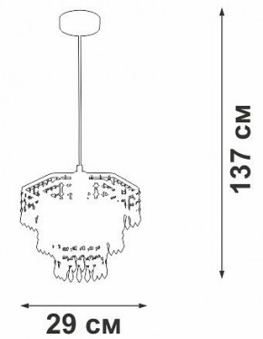 Подвесная люстра Vitaluce V5883 V5883-1/1S в Тавде - tavda.ok-mebel.com | фото 6