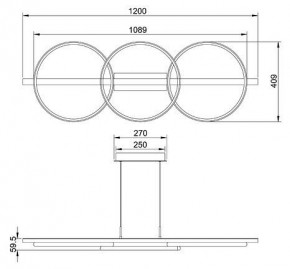 Подвесной светильник Arte Lamp Fluido A3913SP-24BK в Тавде - tavda.ok-mebel.com | фото 3