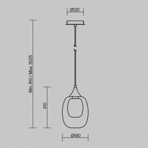 Подвесной светильник Maytoni Aura MOD016PL-01BS1 в Тавде - tavda.ok-mebel.com | фото 4