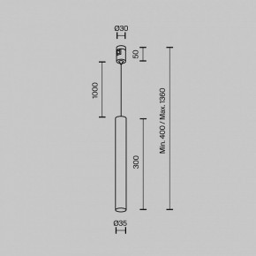Подвесной светильник Maytoni Focus Led TR155-1-5W3K-B в Тавде - tavda.ok-mebel.com | фото 5