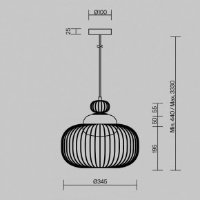 Подвесной светильник Maytoni Levitation MOD376PL-01G в Тавде - tavda.ok-mebel.com | фото 5