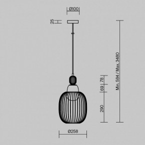 Подвесной светильник Maytoni Levitation MOD376PL-01G1 в Тавде - tavda.ok-mebel.com | фото 5