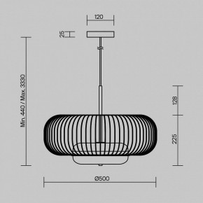 Подвесной светильник Maytoni Levitation MOD376PL-L30G3K в Тавде - tavda.ok-mebel.com | фото 5