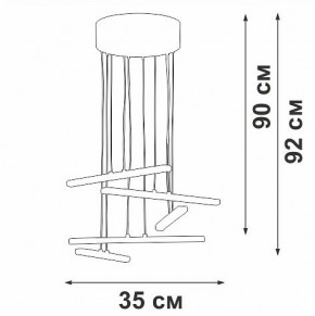 Подвесной светильник Vitaluce V3046 V3046-1/5S в Тавде - tavda.ok-mebel.com | фото 5