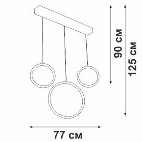 Подвесной светильник Vitaluce V3050 V3050-0/3S в Тавде - tavda.ok-mebel.com | фото 5