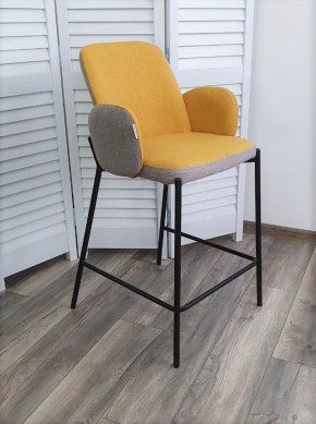 Полубарный стул NYX (H=65cm) VF106 желтый / VF120 серый М-City в Тавде - tavda.ok-mebel.com | фото