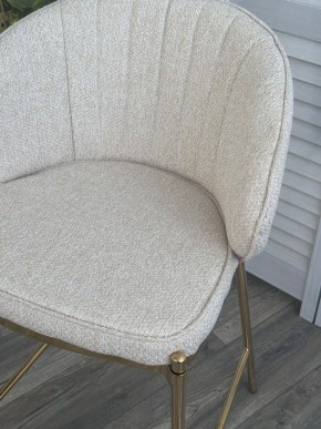 Полубарный стул WENDY TRF-11 светло-бежевый, ткань / золотой каркас (H=65) М-City в Тавде - tavda.ok-mebel.com | фото