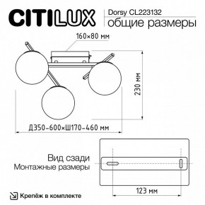 Потолочная люстра Citilux Dorsy CL223132 в Тавде - tavda.ok-mebel.com | фото 12