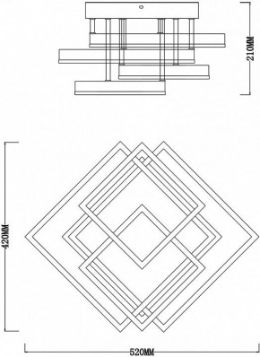 Потолочная люстра Escada Union 10229/4LED White в Тавде - tavda.ok-mebel.com | фото 6