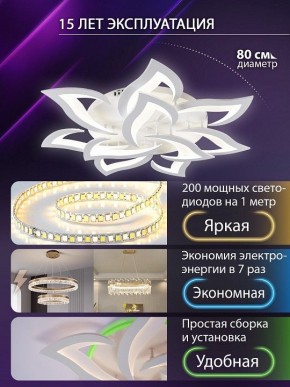 Потолочная люстра Natali Kovaltseva OLIMP LED SMART 84005 в Тавде - tavda.ok-mebel.com | фото 5