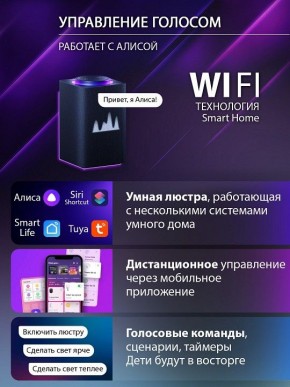 Потолочная люстра Natali Kovaltseva OLIMP LED SMART 84005 в Тавде - tavda.ok-mebel.com | фото 7