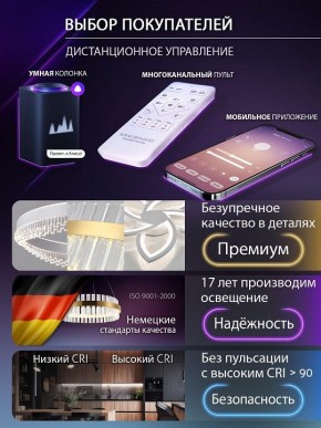 Потолочная люстра Natali Kovaltseva OLIMP LED SMART 84005 в Тавде - tavda.ok-mebel.com | фото 8