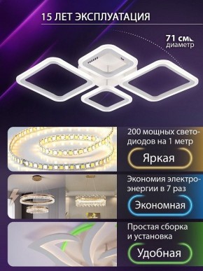 Потолочная люстра Natali Kovaltseva OPTI LED LAMPS 81108/1C в Тавде - tavda.ok-mebel.com | фото 5